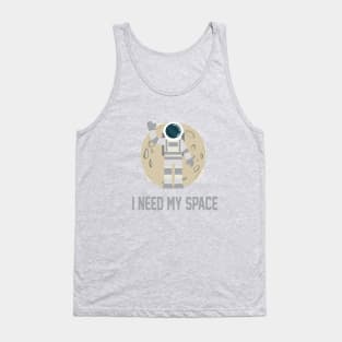 Astronaut with a moon Tank Top